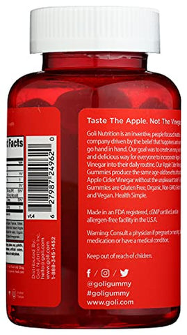 Nutrition: Gummies de Vinagre de Maçã – 60 Unidades, 60 Unidades - Goli