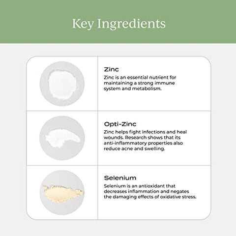 Zinc Complex – Suplemento de Zinco de Alta Absorção com Cobre – Picolinato de Zinco, Monometionina de Zinco – 60 cápsulas - CYMBIOTIKA