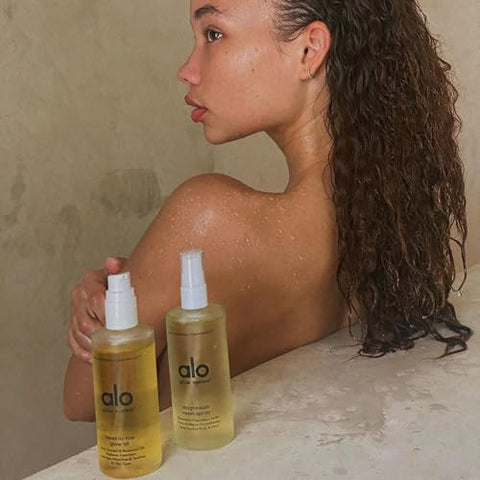 Yoga Spray Reset de Magnésio – Promove Calma, Restaura Corpo e Mente – com Magnésio Calmante, Valeriana, Arnica e Aromaterapia – 3,2 oz (90g) - Alo