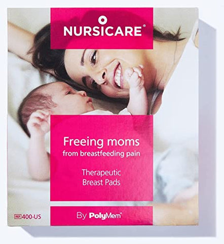PolyMem - Nursicare Almofadas Terapêuticas para Mamilos Feridos, Rachados e Doloridos – Embalagem com 6 unidades