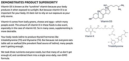 Vitaminas D e K da Life Extension com Sea-Iodine, 90 Cápsulas – Suplemento para Saúde e Longevidade