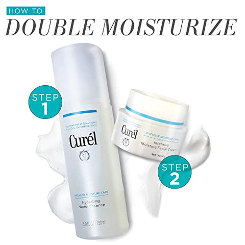 Creme Hidratante Facial Intensivo para Pele Seca e Muito Seca, Sem Fragrância, Anti-Idade, 40g - Curel