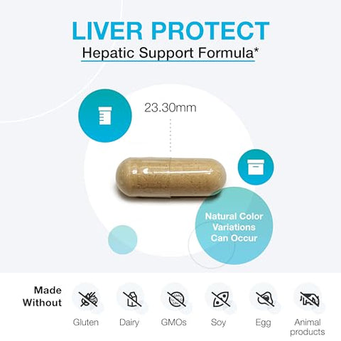 Liver Protect – Suporte à Saúde do Fígado Produção de Glutationa – Extrato de Cardo Mariano, Ácido Alfa-Lipóico ALA, N-Acetil-L-Cisteína, Selênio L-Selenometionina (60 Cápsulas) - XYMOGEN