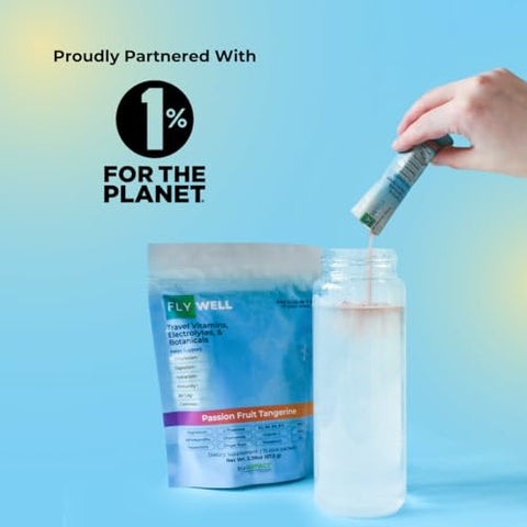 FlyWell - Vitamina de Viagem para Voo, Jet Lag, Hidratação, Circulação, Digestão – Marca do Produto