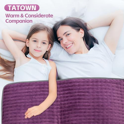 TATOWN - Aquecedor Elétrico XXXL para Alívio de Dor nas Costas e Cólicas, Almofadas Térmicas para Pescoço/Ombros/Pernas/Joelhos, Presentes de Natal Aquecidos para Mulheres Homens Mãe Pai, 6 Configurações de Calor com Desligamento Automático
