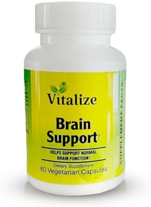 Suporte Cerebral | Suplementos para Memória e Concentração | Ajuda a Manter o Cérebro Normal - Vitalize