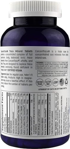 Research Concentrace Mineral Tabs, 90 CT – Suplemento Mineral em Tabletes, 90 unidades – Marca Trace Minerals Research - Trace Minerals