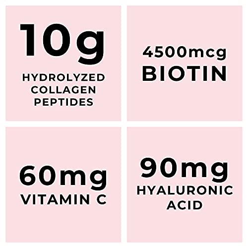 Left Coast Performance - Pó de Colágeno Multi com Biotina, Ácido Hialurônico, Vitamina C (Tamanho Econômico 2lb) | Suplemento de Colágeno Hidrolisado (Tipos I, II, III, V, X). Cabelo, Pele, Unhas para Mulheres, Homens