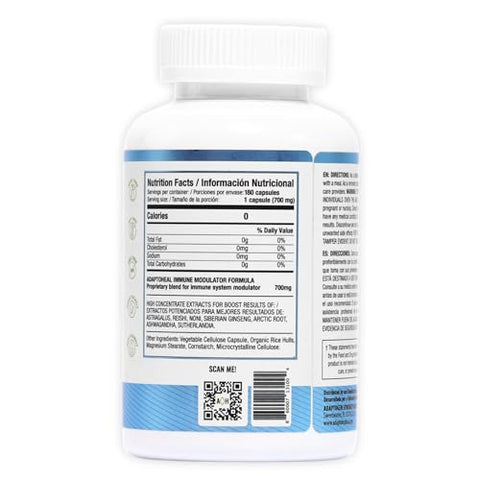 ADAPTOHEAL - Immodulator – Suplemento Adaptogênico para o Bem-Estar, com Ginseng, Ashwagandha, Cogumelo Reishi – Suporta Resposta ao Estresse, Equilíbrio do Humor e Função do Sistema Imunológico (180g)
