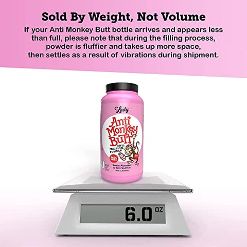 Pó Anti Monkey Butt Lady, 2 Unidades – Absorção, Conforto e Proteção