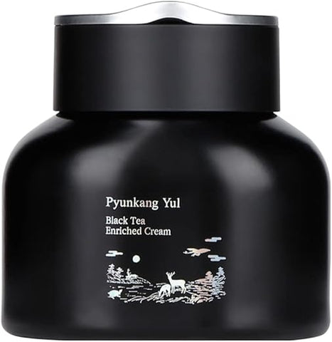 Creme Pyunkang Yul [PKY] Chá Preto Enriquecido para Anti-idade, Nutrição Concentrada para Cuidados com Linhas Finas com Kombucha, Extrato de Ginseng, Zero Irritação, Skincare Coreana (60ml)