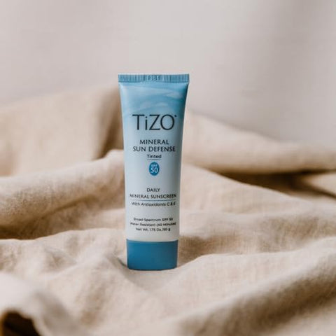 TiZO® Mineral Sun Defense Tinted SPF 50 | Proteção UVA e UVB | Suave para uso diário | Todos os tipos de pele | 50 g