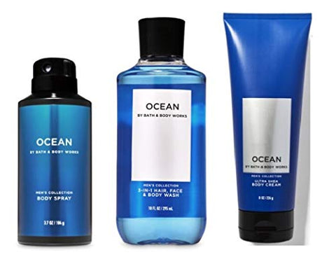 Bath & Body Works - Bath and Body Works – Ocean – Kit 3 peças para Homens – Edição 2020
