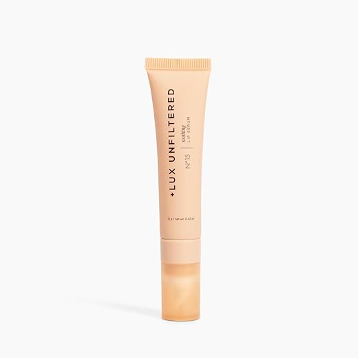 Lux Unfiltered - Lux Unfiltered N°15 – Serum Labial Calmante sem Fragrância, Hidratante, Cuidado Labial Vegano Cruelty-Free para Lábios Ressecados, Bálsamo Labial Hidratante e Cicatrizante, Lábios Macios como Manteiga