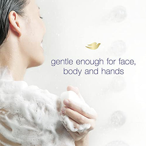 Sabonete Dove Beauty Bar 24 Barras 3.75 oz (111 ml) – Pele Sensível, Hipoalergênico, Livre de Fragrância, Mais Hidratante que Sabonete em Barra para uma Pele Mais Macia