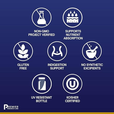 Premier HCL – Melhora a Absorção de Nutrientes – 60 cápsulas - Premier Research Labs