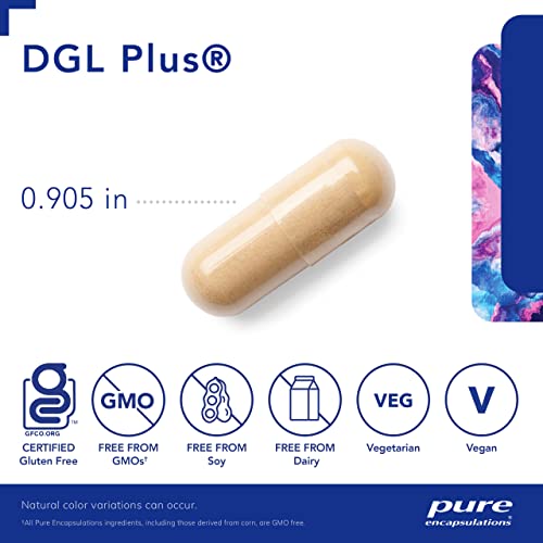 Suplemento Pure Encapsulations DGL Plus para Saúde Intestinal Masculina – Melhore a saúde do seu intestino!