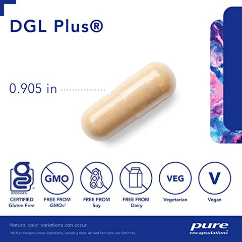 Suplemento Pure Encapsulations DGL Plus para Saúde Intestinal Masculina – Melhore a saúde do seu intestino!