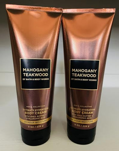 Generic - Creme Hidratante Ultimate Hydration Mahogany Teakwood para o Corpo e Banho – Coleção Masculina 8 Oz 2 Pack