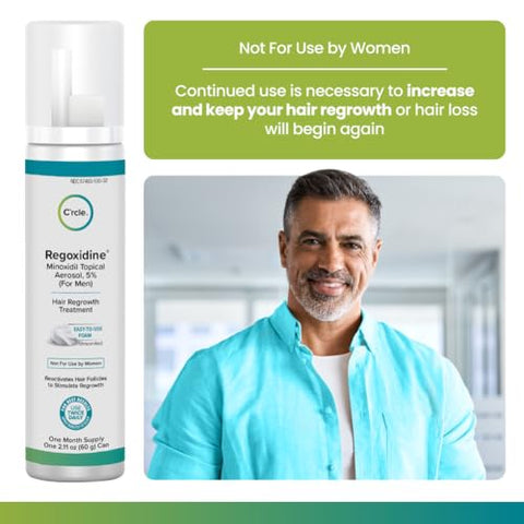 Espuma Minoxidil 5% para Homens – 60g | Estimule o crescimento capilar - Regoxidine