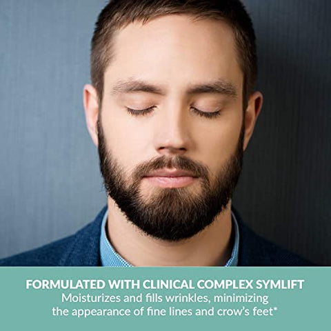 Pure Biology - Creme Premium Total para Rugas – Creme para Olhos com Cafeína Hidratante, Sérum Anti-Envelhecimento e Creme para Rugas de Abacate com Ácido Hialurônico, Vitamina C e E | Hidratante para Olhos