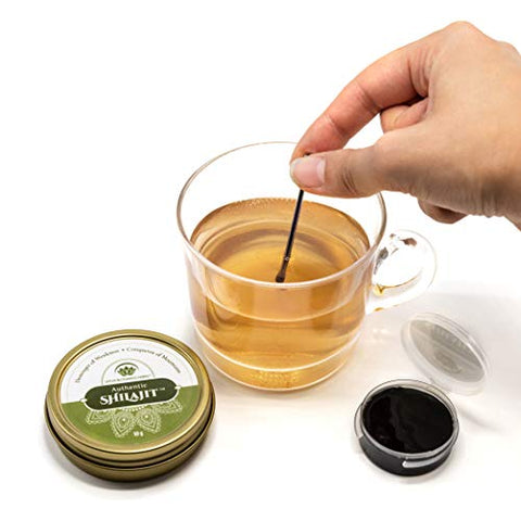 Lotus Blooming Herbs - Autêntico Shilajit – Resina Genuína de SHILAJIT Himalaia 100% Pura com Ácido Fúlvico