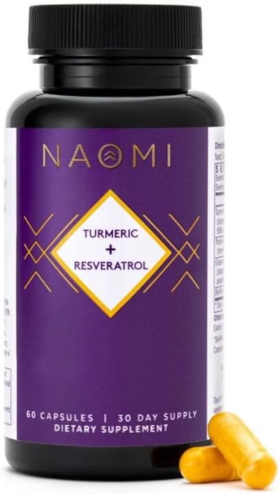 Cúrcuma Curcumina Totalmente Padronizada 1000mg 95%% Curcuminoides, BioPerine Alta Absorção – Marca NAOMI - NAOMI