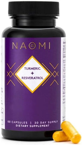 Cúrcuma Curcumina Totalmente Padronizada 1000mg 95%% Curcuminoides, BioPerine Alta Absorção – Marca NAOMI - NAOMI