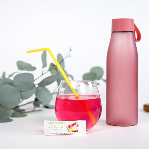 Nu Skin - Pharmanex Nu Biome – Solução Completa para a Saúde Intestinal com Prebióticos e Pósbióticos, Estímulo de Cafeína e Suporte Antioxidante para o Bem-Estar Diário e Harmonia Digestiva
