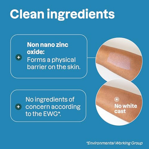 ATTITUDE - Protetor Solar Mineral em Bastão para Rosto de Crianças, FPS 30, Verificado pelo EWG, Livre de Plástico, Proteção UVA/UVB de Amplo Espectro com Óxido de Zinco, Testado Dermatologicamente, Vegano, Sem Fragrância