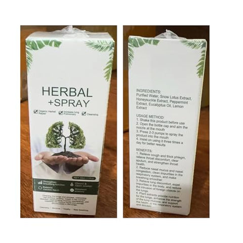 BITYEYE - Spray Herbal Respinature para Limpeza Pulmonar – Suporte Poderoso para os Pulmões – 30ml (10PCS)