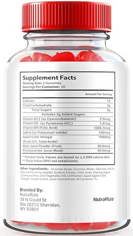 NutraRize - Vital Surge Gummies – 3 Pacotes, Gomas Naturais, Gomitas de Vital Surge, Suplemento de Vinagre de Maçã (180 Gummies)