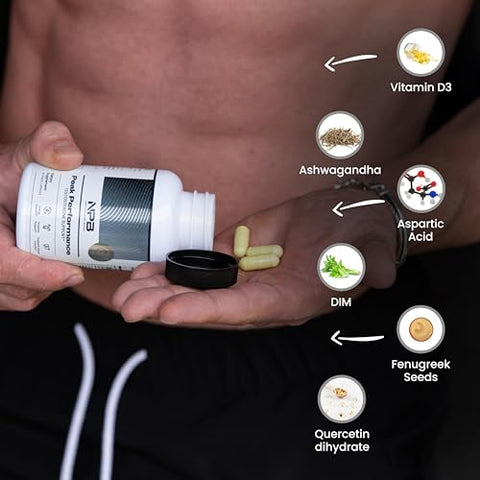 Nature's Pure Blend - Peak Performance – Saúde da Próstata – Desempenho – Massa Muscular/Estamina | Marca Peak Performance