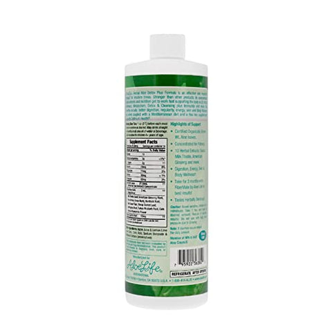 Fórmula Detox Plus, Suplemento Detox à Base de Aloe Vera, Suco de Aloe Vera para Limpeza, Promove Digestão Saudável, Tônico Herbal Concentrado, Detox para Saúde Intestinal Geral - Aloe Life