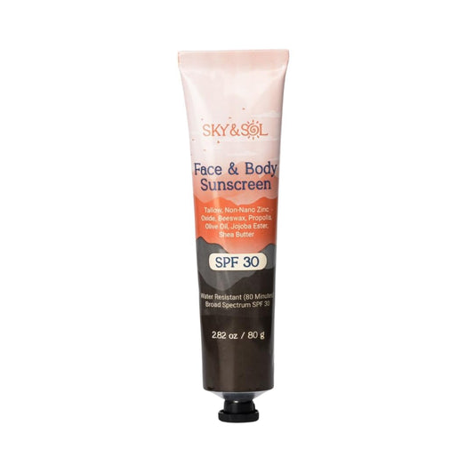 Sky and Sol - Protetor Solar Mineral Natural FPS 30 80g: Tallow Natural