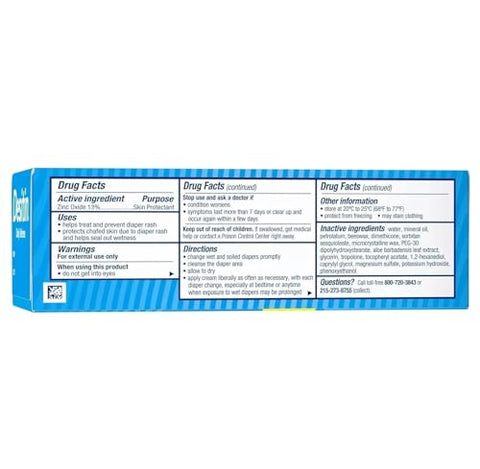 Comfort Axis - Desitin Creme para Assaduras Diárias com Óxido de Zinco 118 ml e 59 ml – Kit Promocional