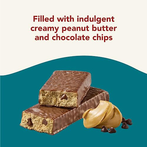 THINK - think! Barras Veganas/à base de plantas de alta proteína – Manteiga de Amendoim com Gotas de Chocolate, 13g Proteína, 5g Açúcar, Sem Adoçantes Artificiais, Verificado pelo Projeto Non GMO, 10 Unidades (Embalagem pode variar)
