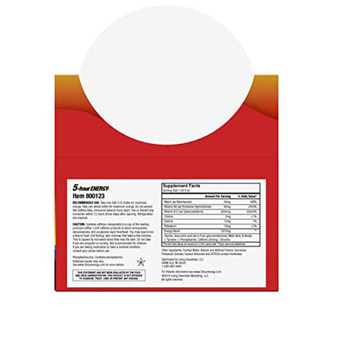 Shot Pomegranate Regular Strength – 24 Unidades, 1,93 Ounce (54,7 ml) - 5-hour ENERGY