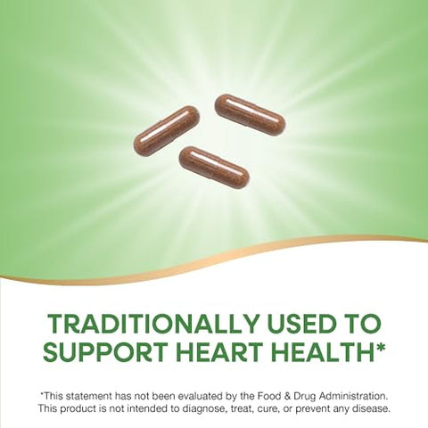 Nature's Way - Nature’s Way – 180 Cápsulas Veganas de Bagas de Espinheiro-Alvar, Suporte Tradicional para a Saúde do Coração, Embalagem Pode Variar (2 Pacotes)