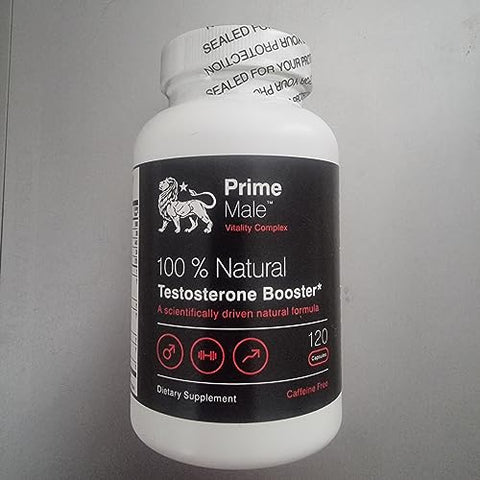 PRIME MALE - Booster Natural de Testosterona 120 Cápsulas – Aumente sua Energia e Vitalidade