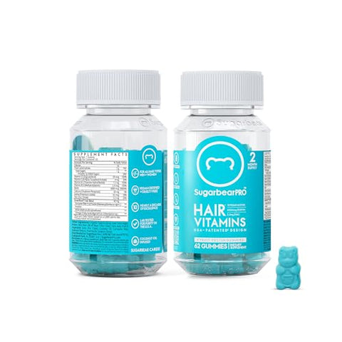 SugarbearPro - Sugarbear Hair Vitamin Gummy 4 Meses Extra Forte Biotina 6000mcg, Crescimento para Homens – Compre Agora!