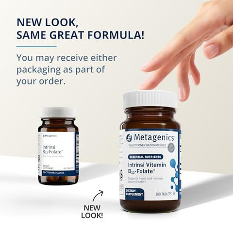 Intrinsi Vitamina B12-Folato – Sistema Nervoso | 60 cápsulas | 500 mcg B12 | 800 mcg Folato | Metagenics - Metagenics