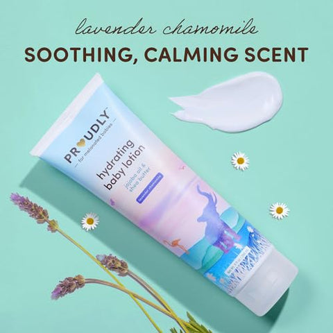 Loção Hidratante para Bebês de Pele Sensível – Loção Corporal para Crianças e Bebês com Pele Seca – Creme Hidratante para Eczema com Óleo de Jojoba (300ml) - PROUDLY