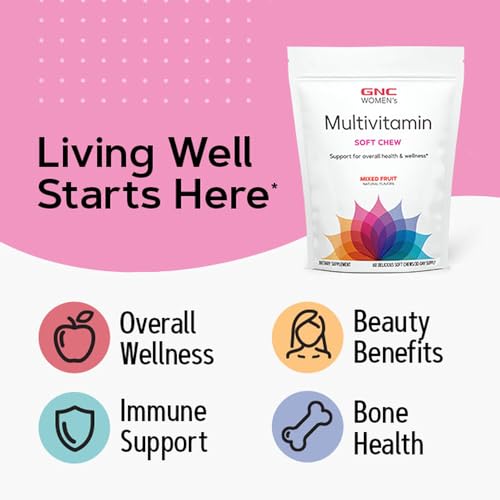 Multivitamínico Feminino Soft Chew – Frutas Variadas | 60 g - GNC