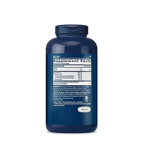 Ômega 3 Triplo 1000mg – 210 Cápsulas (210 Porções) - GNC
