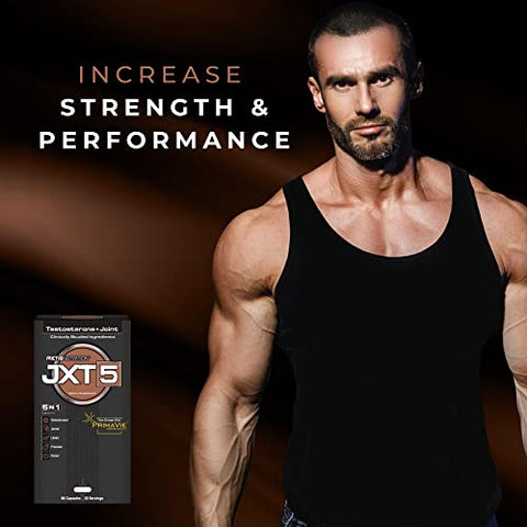 METISNutrition - Metis Nutrition JXT5 – Suplemento 5 em 1 para Saúde Masculina: Libido, Próstata e Visão – Aumenta Testosterona, Suporte Articular e Energia (90 Cápsulas)