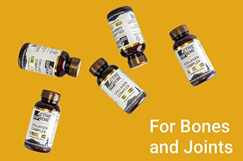 Active Supreme - Colágeno Tipo 2 em Cápsulas – Saúde das Articulações com Vitamina C e Ácido Hialurônico – Colágeno Hidrolisado de Carne Bovina Alimentada com Grama