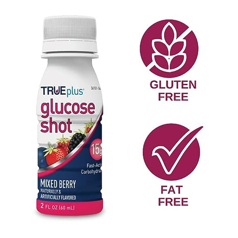 Shots de Glicose 6 frascos – Frutas Vermelhas Misturadas - TRUEplus