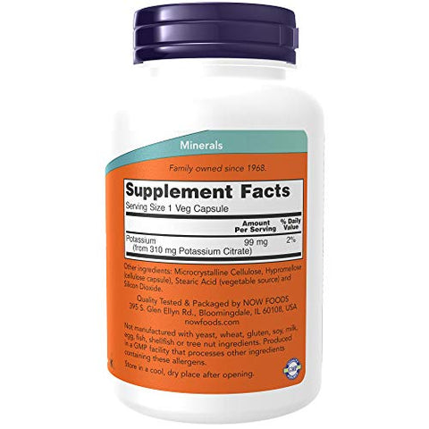 NOW Foods - Potássio Citrato 99 mg 180 Cápsulas (Pacote com 2)