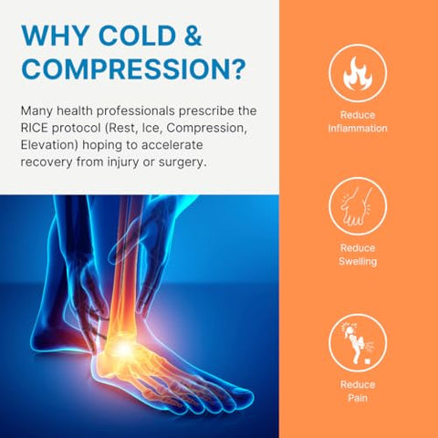 Cold Therapy Wrap (Regular) com Alça de 14″ – Kit com 2 – Compressa de Gelo em Gel Reutilizável Pequena para Lesões e Alívio da Dor, Mão, Arco do Pé, Punho, Cotovelo, Artrite - NatraCure